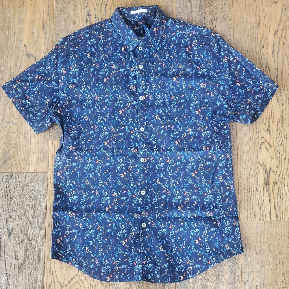 Good Man Brand - Mens - Large - Short Sleeve Button Up Shirt - Casual - Cotton